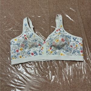 Floral Print Women's Bra